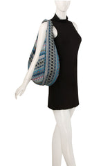 Aztec Zigzag Sling Shoulder Hobo Handbag