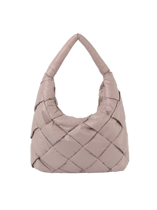 Light Weight Quilted Puffer Hobo Bag for Women