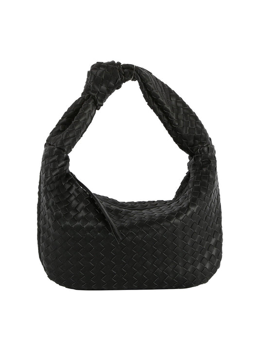 Woven tie handle shoulder