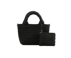 2 in 1 mini quilted tote