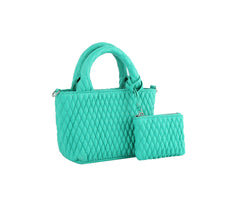 2 in 1 mini quilted tote