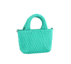 2 in 1 mini quilted tote