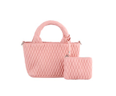 2 in 1 mini quilted tote
