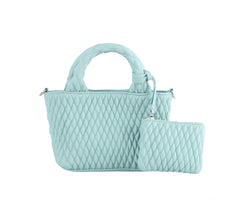 2 in 1 mini quilted tote