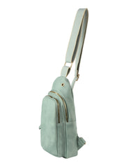 Stripe Guitar Strap Triple Zips Sling