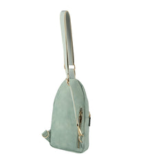 Stripe Guitar Strap Triple Zips Sling