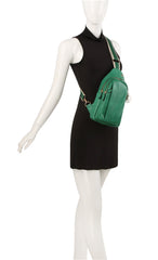 Stripe Guitar Strap Triple Zips Sling