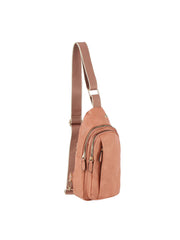 Stripe Guitar Strap Triple Zips Sling