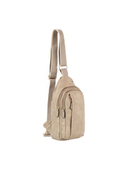 Stripe Guitar Strap Triple Zips Sling