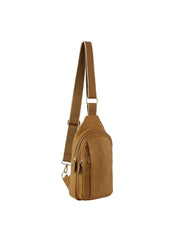 Stripe Guitar Strap Triple Zips Sling