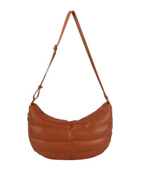 Puffy Quilted Half Moon Unisex Shoulder