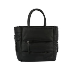 Puffer Tote With Zip Pockets
