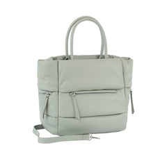 Puffer Tote With Zip Pockets