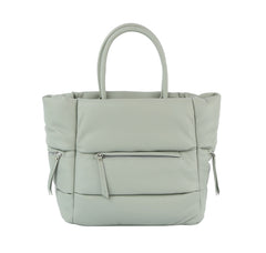 Puffer Tote With Zip Pockets