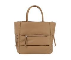 Puffer Tote With Zip Pockets