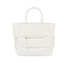 Puffer Tote With Zip Pockets