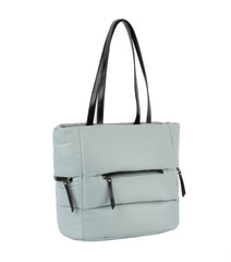 Nylon Puffy Shopper Tote