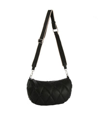 Quilted Half Moon Crossbody