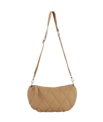 Quilted Half Moon Crossbody