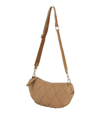 Quilted Half Moon Crossbody