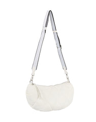 Quilted Half Moon Crossbody