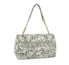 Fashion Oversize Quilted Satchel with SEXYDIVA Letter studded