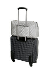 Fashion Oversize Quilted Satchel with SEXYDIVA Letter studded