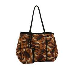 HF Camo Print Large Shoulder Bag Set   L-0316