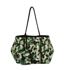 HF Camo Print Large Shoulder Bag Set   L-0316