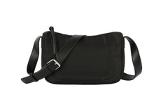 Stitched Nylon Messenger Crossbody