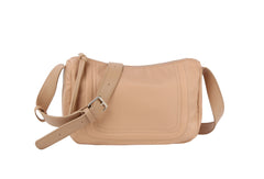Stitched Nylon Messenger Crossbody