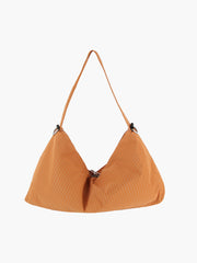 Pinstripe Large Shoulder Bag