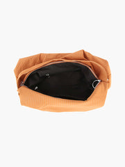 Pinstripe Large Shoulder Bag