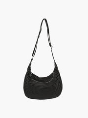 Striped Hobo Handbag