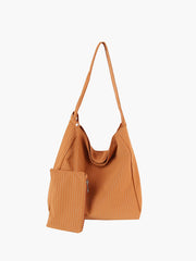 Classic Pinstrips Hobo Handbag Set