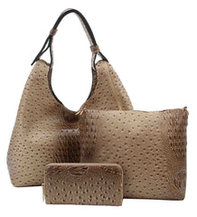 Ladies Crocs Printed Satchel Bag Shoulder Handbag