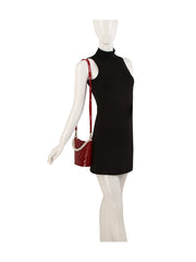 Pearl Handle Crossbody Satchel Handbag