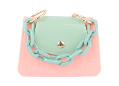 Top Chain Handle Satchel Crossbody Bag