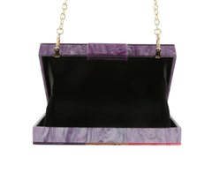 Multi Color Acrylic Evening Cocktail Clutch Purse
