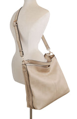 Braided Detail Hobo Shoulder Bag