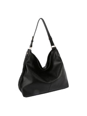 Braided Detail Hobo Shoulder Bag