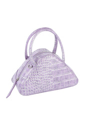 Alligator Embossed Triangle Hand Tote