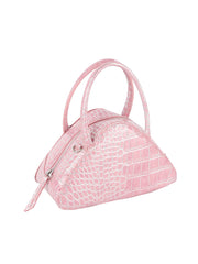 Alligator Embossed Triangle Hand Tote