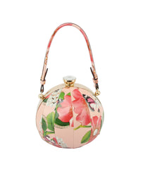Women Round Wedding Cocktail Handbag Purse