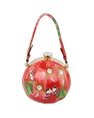 Women Round Wedding Cocktail Handbag Purse