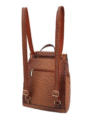 Ostrich Croc Convertible Backpack