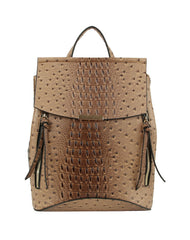 Ostrich Croc Convertible Backpack