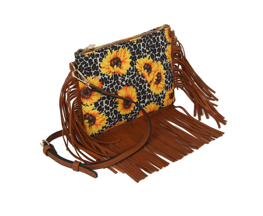 Fringe Tassel Crossbody Purse for Ladies Handbag
