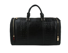 Alligator Embossed Large Satchel Handbag
