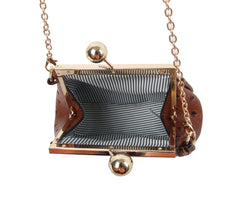 Small Gold Chain Strap Fashion Crossbody Purse